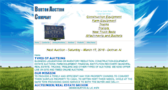 Desktop Screenshot of burtonauction.com